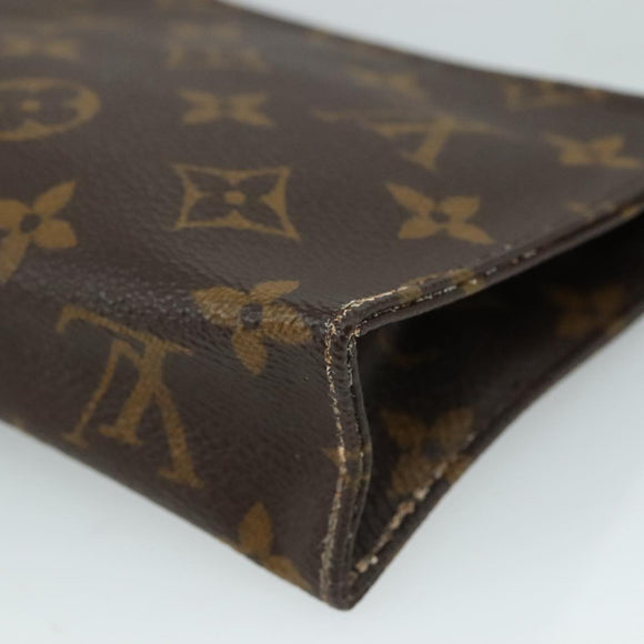 LOUIS VUITTON Monogram Poche Toilette 15 Pouch M47546 LV Auth 108714