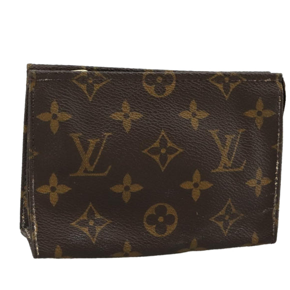 LOUIS VUITTON Monogram Poche Toilette 15 Pouch M47546 LV Auth 108714