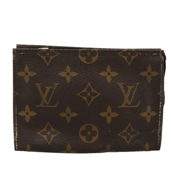 LOUIS VUITTON Monogram Poche Toilette 15 Pouch M47546 LV Auth 108714