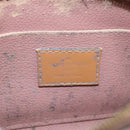 LOUIS VUITTON Monogram Vernis Pochette Pouch Rose Velours M90008 LV Auth 108720-9