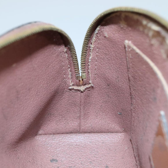 LOUIS VUITTON Monogram Vernis Pochette Pouch Rose Velours M90008 LV Auth 108720