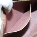 LOUIS VUITTON Monogram Vernis Pochette Pouch Rose Velours M90008 LV Auth 108720-11