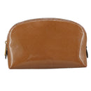 LOUIS VUITTON Monogram Vernis Pochette Pouch Rose Velours M90008 LV Auth 108720-13