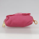 PRADA Pouch Nylon Pink Gold Pink Auth 108723-6