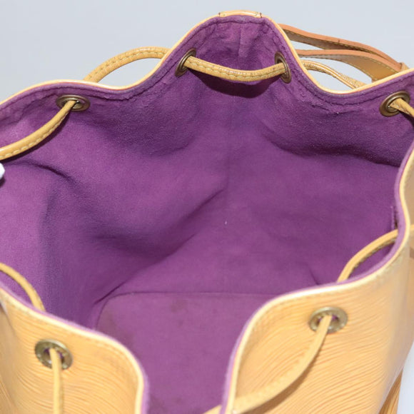 LOUIS VUITTON Epi Petit Noe Shoulder Bag Yellow M44109 LV Auth 108728