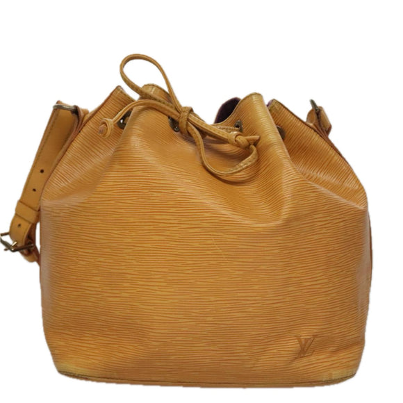 LOUIS VUITTON Epi Petit Noe Shoulder Bag Yellow M44109 LV Auth 108728