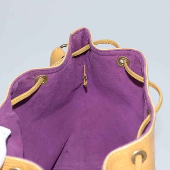 LOUIS VUITTON Epi Petit Noe Shoulder Bag Yellow M44109 LV Auth 108728