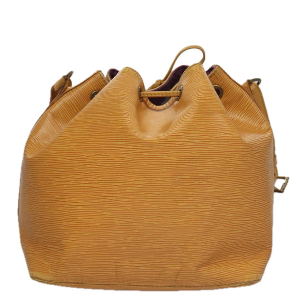 LOUIS VUITTON Epi Petit Noe Shoulder Bag Yellow M44109 LV Auth 108728