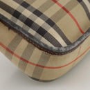 BURBERRY Nova Check Shoulder Bag Canvas Beige Auth 108751-17