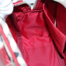 BURBERRY Nova Check Blue Label Shoulder Bag Nylon Beige Silver Auth 108828-19