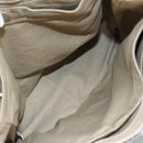 BURBERRY Nova Check Blue Label Tote Bag Canvas Navy Beige Silver Auth 108831-11