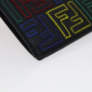 FENDI Zucca Canvas Smartphone holder Leather Multicolor 7AS120 Auth 108838V-16