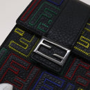 FENDI Zucca Canvas Smartphone holder Leather Multicolor 7AS120 Auth 108838V-9