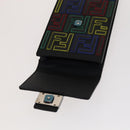 FENDI Zucca Canvas Smartphone holder Leather Multicolor 7AS120 Auth 108838V-10