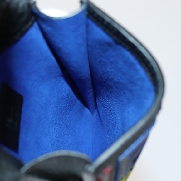 FENDI Zucca Canvas Smartphone holder Leather Multicolor 7AS120 Auth 108838V