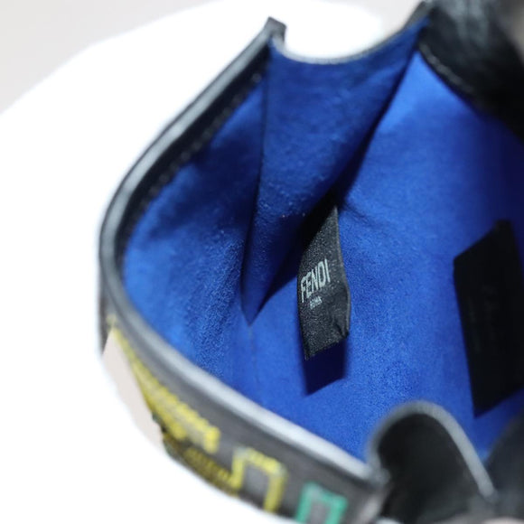 FENDI Zucca Canvas Smartphone holder Leather Multicolor 7AS120 Auth 108838V