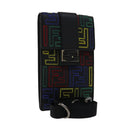 FENDI Zucca Canvas Smartphone holder Leather Multicolor 7AS120 Auth 108838V-1