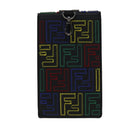 FENDI Zucca Canvas Smartphone holder Leather Multicolor 7AS120 Auth 108838V-2
