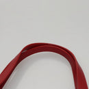 Burberrys Nova Check Hand Bag Canvas Leather Beige Red gold Auth 108865-8