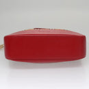 Burberrys Nova Check Hand Bag Canvas Leather Beige Red gold Auth 108865-5