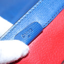 CELINE Hand Bag Leather 2way Blue Gold Auth 108868V-12