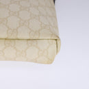 GUCCI GG Supreme Shoulder Bag PVC Beige Gold 223666 Auth 108900-14