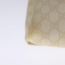 GUCCI GG Supreme Shoulder Bag PVC Beige Gold 223666 Auth 108900-15