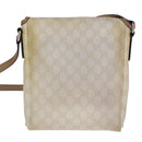 GUCCI GG Supreme Shoulder Bag PVC Beige Gold 223666 Auth 108900-2