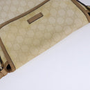 GUCCI GG Supreme Shoulder Bag PVC Beige Gold 223666 Auth 108900-6