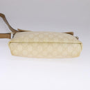 GUCCI GG Supreme Shoulder Bag PVC Beige Gold 223666 Auth 108900-5