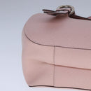 Salvatore Ferragamo Gancini Hand Bag Leather Pink Auth 108902V-9