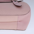 Salvatore Ferragamo Gancini Hand Bag Leather Pink Auth 108902V-14