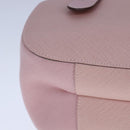 Salvatore Ferragamo Gancini Hand Bag Leather Pink Auth 108902V-15