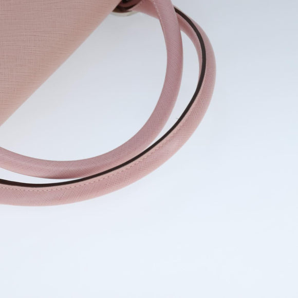 Salvatore Ferragamo Gancini Hand Bag Leather Pink Auth 108902V