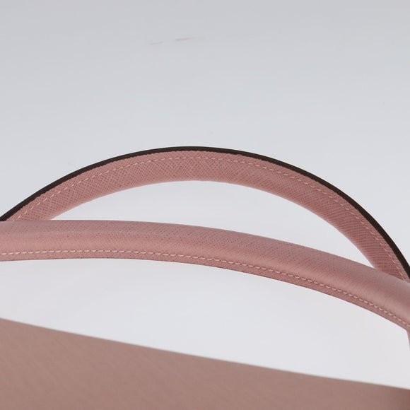 Salvatore Ferragamo Gancini Hand Bag Leather Pink Auth 108902V