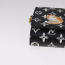 LOUIS VUITTON Monogram Catgram Portefeuille Chain Wallet Black M63888 108905S-15