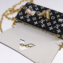 LOUIS VUITTON Monogram Catgram Portefeuille Chain Wallet Black M63888 108905S-8
