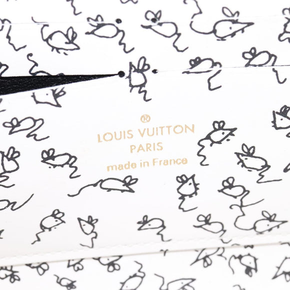 LOUIS VUITTON Monogram Catgram Portefeuille Chain Wallet Black M63888 108905S