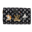LOUIS VUITTON Monogram Catgram Portefeuille Chain Wallet Black M63888 108905S-13
