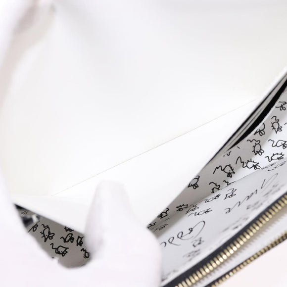 LOUIS VUITTON Monogram Catgram Portefeuille Chain Wallet Black M63888 108905S