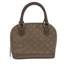 LOUIS VUITTON Monogram Satin Little Alma Hand Bag Gray M92147 LV Auth 108907-13
