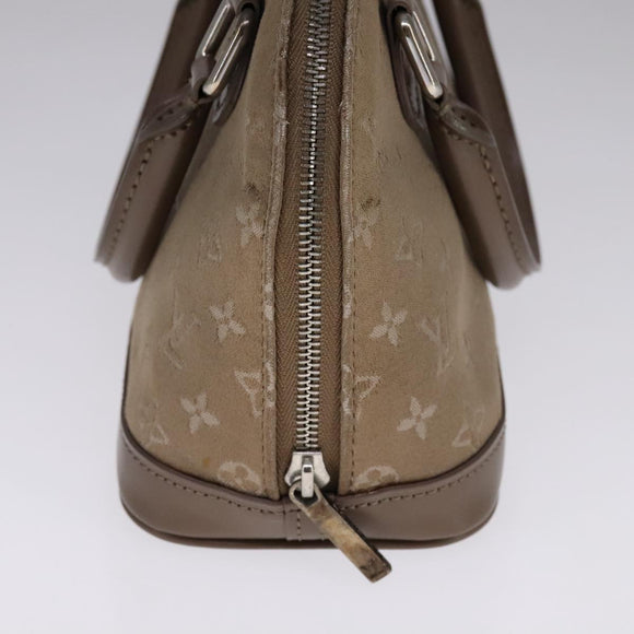 LOUIS VUITTON Monogram Satin Little Alma Hand Bag Gray M92147 LV Auth 108907