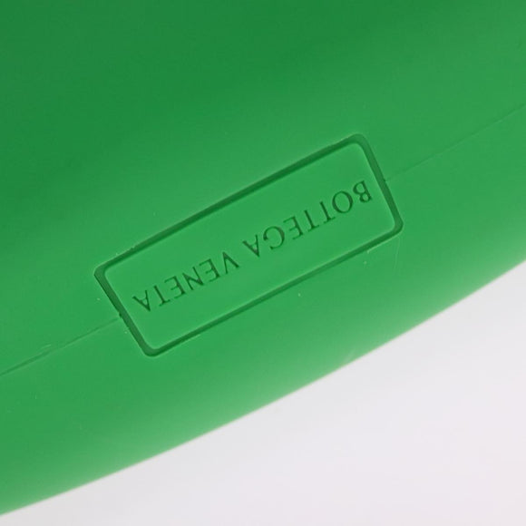 BOTTEGA VENETA Triangle Punch Shoulder Bag Rubber Green Auth 108918V
