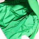 BOTTEGA VENETA Triangle Punch Shoulder Bag Rubber Green Auth 108918V-17