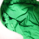 BOTTEGA VENETA Triangle Punch Shoulder Bag Rubber Green Auth 108918V-18