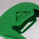 BOTTEGA VENETA Triangle Punch Shoulder Bag Rubber Green Auth 108918V-6