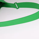 BOTTEGA VENETA Triangle Punch Shoulder Bag Rubber Green Auth 108918V-7