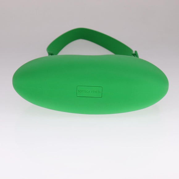 BOTTEGA VENETA Triangle Punch Shoulder Bag Rubber Green Auth 108918V