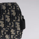 Christian Dior Trotter Canvas Oblique Rabbit Shoulder Bag Navy Auth 108919A-16