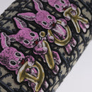 Christian Dior Trotter Canvas Oblique Rabbit Shoulder Bag Navy Auth 108919A-8